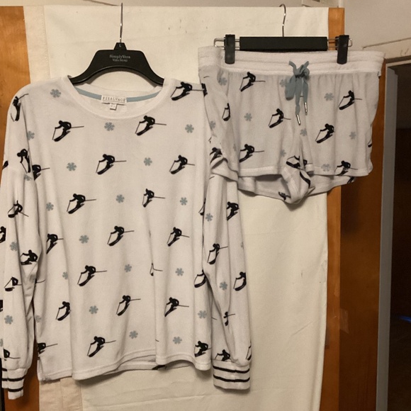 P J SALVAGE PAJAMA SHOTS SET SZ L - Picture 1 of 10